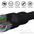 Waterproof connector sensor cable